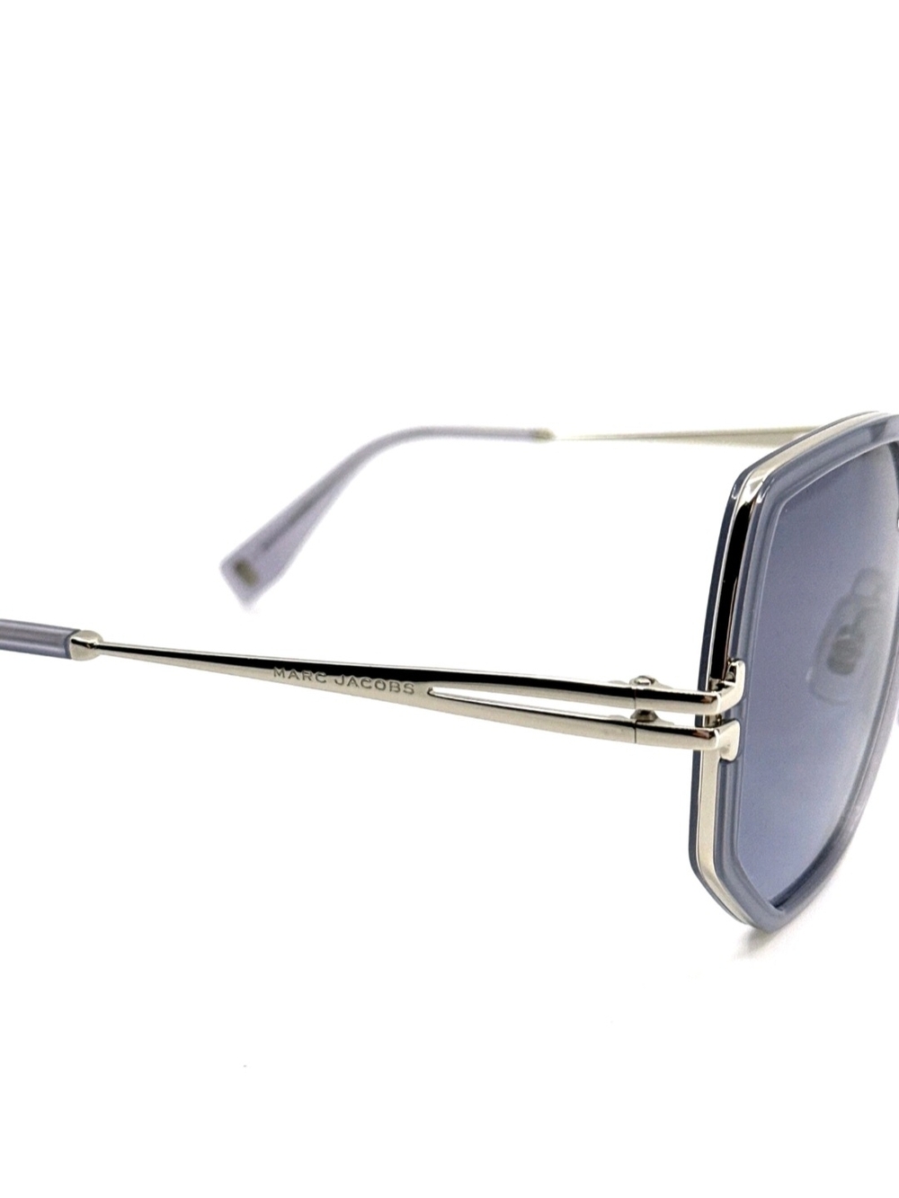 Marc Jacobs Silver Metal Frame Sunglasses with Dark Gray Lenses - Picture 7 of 12